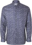 Selected Homme Slhslimethan Shirt LS AOP Noos Mand India Ink/multi Dit...