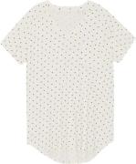 Moshi Moshi Mind Dotted Dreamy Tshirt Kvinde Ecru/black Dots Kortærmed...