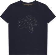 The New Tnlamaro S_S Tee Str 110-116 cm/5-6 år - Navy Blazer Kortærmed...