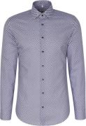 Seidensticker Business Shirt Slim Long Sleeve Kentcollar Print Mand Br...