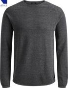 Jack & Jones Jjehill Knit Crew Neck Noos Mand Dark Grey Melange Sweate...