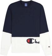 Champion Crewneck Sweatshirt Mand Blue Sweatshirts Str L - Bomuld hos ...