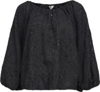 Object Objfara LO L/S TOP 135 Kvinde Black Toppe Loose Fit Str 38 - ho...