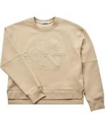 Calvin Klein Monogram Outline Sweatshirt Str 16 år - Rae Sweatshirts h...