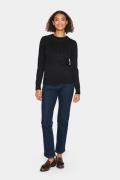 Saint Tropez Jemmasz Cardigan Kvinde Black Cardigans Regular Fit Str L...