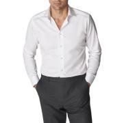 ETON Slim Fit White Signature Twill Shirt Mand Hvid Langærmede Skjorte...