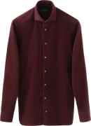 ETON Slim Fit Dark Red Fine Whale Coruroy Shirt Mand Rød Langærmede Sk...