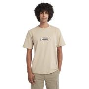 TIMBERLAND Oval Logo SS TEE Mand Yellow Kortærmede T-shirts Str S - Bo...