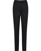 Marella Folle Trousers Virgin Wool Blend Kvinde Dark Grey Bukser Med S...