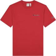 Champion Crewneck Tshirt Mand Chinese Red Kortærmede T-shirts Str L - ...