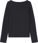 Marc O’Polo Cotton Pullover, Longsleeve, Roundneck Kvinde Deep Blue Se...