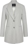 Bruuns Bazaar Elderbbfana Blazer Kvinde Light Grey Melang Blazere Str ...