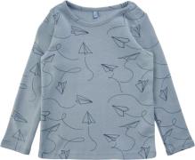 Soft Gallery Sgbaby Bella Paper Plane Ls Tee Noos Str 6m - Dusty Blue ...