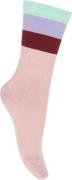 Melton Wide Stripes Socks Str 27/30 - Alt Rosa Strømper hos Magasin