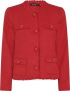 Micha Jacket_ Soft Tweed Jacket Kvinde Red Overgangsjakker Str 40 - ho...