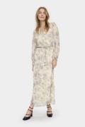 Saint Tropez Dojasz Maxi Dress Kvinde Creme Vintage Paisley Maxi Kjole...