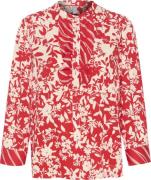 Culture Cumay Shirt Kvinde Red Flower Mix Langærmede Bluser Str L - ho...