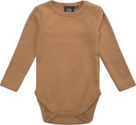 Sofie Schnoor Body Str 4-6 mdr / 68 cm - Dusty Brown Langærmede Bodies...