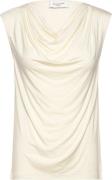 Rosemunde Viscose Tshirt Kvinde Ivory Kortærmede T-shirts Str L - hos ...