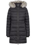 Tommy Hilfiger Tyra Down Coat With FUR Kvinde Bds Dunjakker Str L - ho...