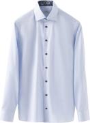 ETON Contemporary Fit Light Blue Floral Effect Signature Twill Shirt M...