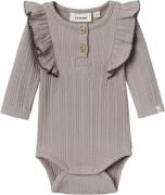 Lil' Atelier Nbfnara LS Slim Body LIL Str 68 - Etherea Langærmede Bodi...