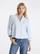 Neo Noir Barba Stripe Blouse Kvinde Light Blue Langærmede Bluser Str 4...