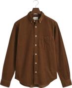 Gant REG UT Corduroy Shirt Mand Cacao Langærmede Skjorter Str M - hos ...