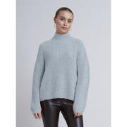 Bruuns Bazaar Syringabbrika Knit Kvinde Light Blue Sweaters Str L - Ul...