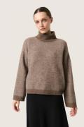 Soaked in Luxury Sljessie Pullover Studio Kvinde Morel Melange Sweater...