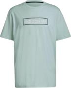 adidas Linear Logo Tshirt Mand Green Kortærmede T-shirts Str L - Bomul...