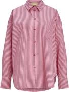 JJXX Jxjamie LS Relaxed Poplin Shirt NOO Kvinde Cerise/stripe Langærme...