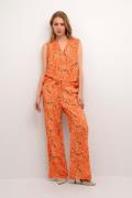 Cream Crrosina Pant Kvinde Exotic Orange Paisley Bukser Med Brede Ben ...