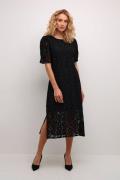 Cream Crebana Dress Kvinde Pitch Black Midi Kjoler Str 40 - hos Magasi...