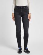 Lee Scarlett High Kvinde Vasket Sort Skinny Jeans Skinny Fit Str 27/29...