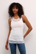 Cream Florence Kvinde Optical White Tanktoppe Str L - hos Magasin