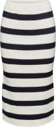 Esprit Striped Skirt Kvinde Ice 3 Midi Nederdele Str L - hos Magasin