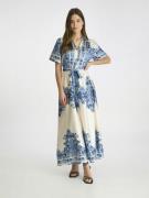 Neo Noir Noelle Paisley Border Dress Kvinde Bright Blue Maxi Kjoler St...