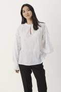 Part Two Stasiapw BL Kvinde Bright White Langærmede Bluser Relaxed Fit...