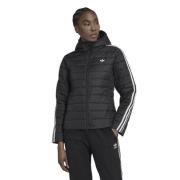 adidas Hooded Slim Jacket Kvinde Sort Overgangsjakker Slim Fit Str 40 ...