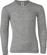 Engel Natur Children's Shirt, Long Sleeved, Gots Light Grey Mélange - ...