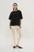 Karen by Simonsen Kbpheobe Pants Kvinde Egret Bukser Med Brede Ben Loo...