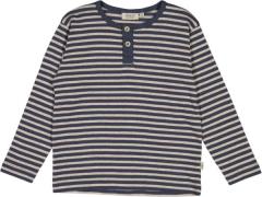 Wheat Langærmet Tshirt Morris Str 3 år / 98 cm - Sea Storm Stripe Lang...