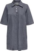 ONLY Onlgry S/S Dress DNM AZG Kvinde Grey Denim Korte Kjoler Regular F...