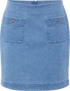 PBO ¤ Marmonti Skirt ¤ Kvinde Light Blue Denim Korte Nederdele Str 40 ...