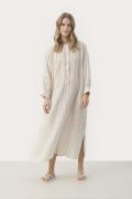 Part Two Aliapw DR Kvinde White Pepper Stripe Maxi Kjoler Regular Fit ...