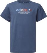 adidas TEE Mand Blue Kortærmede T-shirts Str 128 - Bomuld hos Magasin