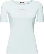 Esprit F_Rhinstone tee Kvinde Light Aqua Green Kortærmede T-shirts Str...