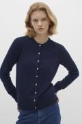 InWear Lukkaiw Cardigan Premium 100% Cashmere Kvinde Marine Blue Cardi...