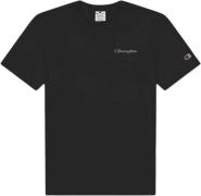 Champion Crewneck Tshirt Mand Black Kortærmede T-shirts Str L - Bomuld...